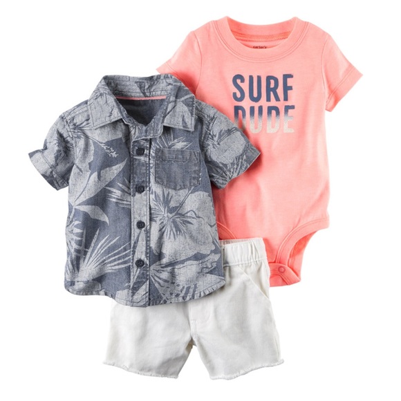 Carter's Other - Carter's Baby Boys Surfer Dude Shirt & Shorts Set